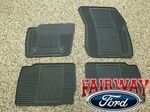 DS7Z5413300JA - Interior: 2013 thru 2016 Fusion OEM Genuine Ford Black Rubber All Weather Floor Mat Set 4-pc for Ford: Fusion Image