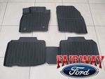 HT4Z5813300AA - : 2016 thru 2018 Edge OEM Genuine Ford Tray Style Molded Black Floor Mat Set 4-pc for Ford: Edge Image
