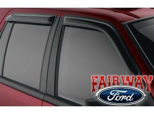 VGA8Z18246A - Exterior: Flex OEM Ford Smoke Side Window Deflector Kit 4-pc for Ford: Flex Image