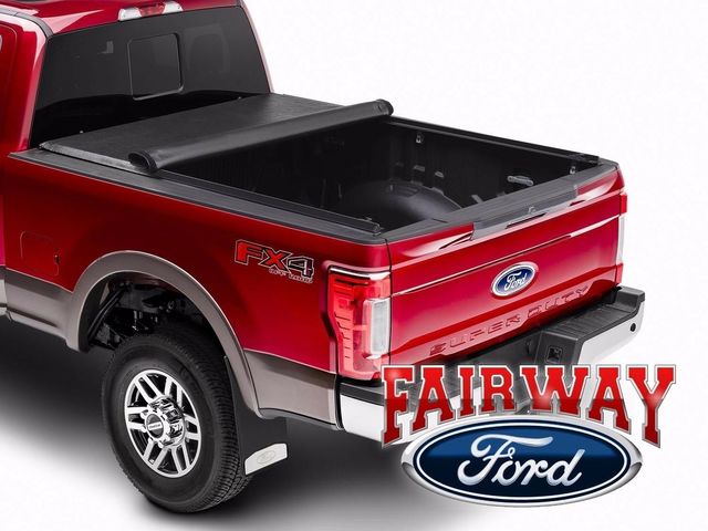 VJC3Z99501A42F - Exterior: Ford Premium Soft Roll-Up Tonneau Cover 8' Long Bed for Ford: E-350 Super Duty, E-450 Super Duty, F-250 Super Duty, F-350 Super Duty, F-450 Super Duty, F-550 Super Duty Image
