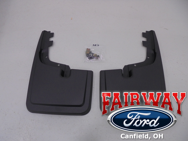 NL3Z16A550AA - Exterior: Molded Carbon Black Splash Guards for Ford: F-150 Image