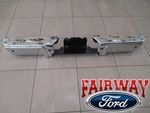 9C3Z17906DCP - : Rear Chrome Step Bumper w/ Sensor Holes for Ford Image