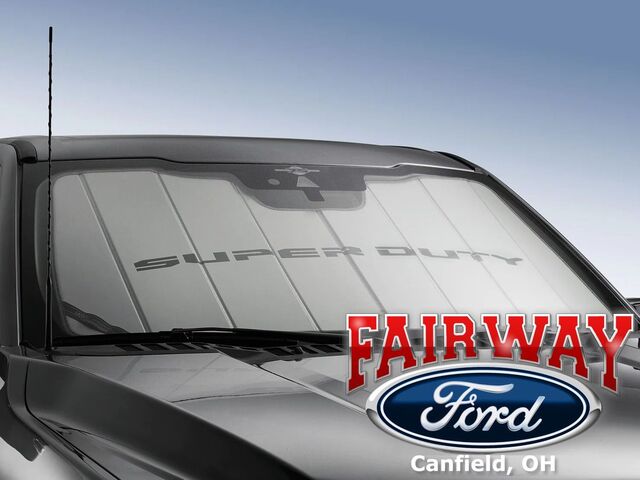 VPC3Z78519A02A - Interior: Custom Sunscreen for Ford: E-350 Super Duty, E-450 Super Duty, F-250 Super Duty, F-350 Super Duty, F-450 Super Duty, F-550 Super Duty Image