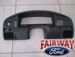 F4TZ15044D70C - : 1994 thru 1997 F-250 F-350 OEM Ford Instrument Cluster Dash Panel Bezel DIESEL ONLY for Ford: F-250, F-250 HD, F-350, F-Super Duty Image