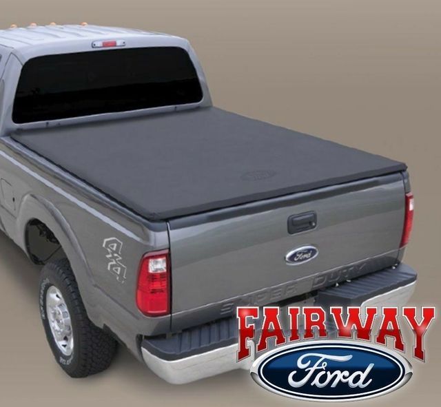 V9C3Z99501A42DA - : 1999 thru 2016 Super Duty OEM Genuine Ford Soft Roll-Up Tonneau Cover 8' Bed for Ford: F-250 Super Duty, F-350 Super Duty, F-450 Super Duty Image