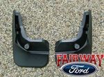 BM5Z16A550A - Unclassified: 2012 Thru 2016 Focus 5-door Hatchback OEM Ford Molded Splash Guards Mud Flaps REAR Pair for Ford: Focus Image