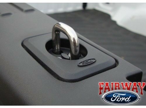 VAC3Z99000A64A - Exterior: OEM Genuine Ford Stainless Steel Bed Hooks Tie Downs for Ford: E-350 Super Duty, E-450 Super Duty, F-150, F-250 Super Duty, F-350 Super Duty, F-450 Super Duty, F-550 Super Duty, Ranger Image