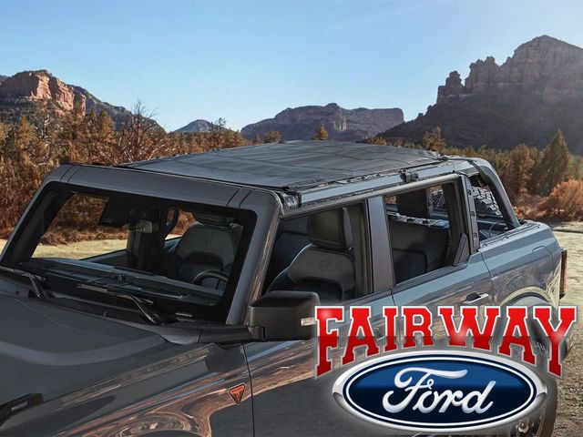 VM2DZ54500W00B - Exterior: Bronco Ford Black Soft Mesh Bimini Top 4-DOOR ONLY for Ford Image