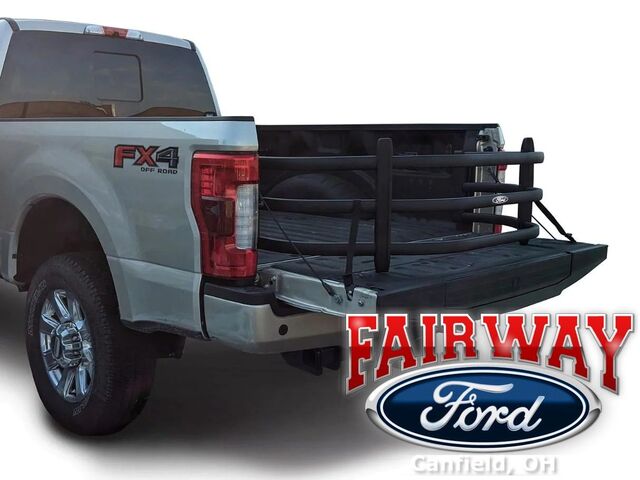 VKC3Z99286A40A - Exterior: 17 thru 23 Ford Super Duty OEM Ford Black Stowable Aluminum Bed Extender Kit for Ford Image