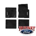 CL3Z1613300AA - : 12 thru 14 F-150 OEM Ford Carpeted Black Floor Mat Set 4pc CREW Cab w/Logo for Ford: F-150 Image