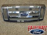 7C3Z8200BB - : 08 09 10 Super Duty F250 F350 King Ranch OEM Ford Chrome Gold Grill Grille for Ford: F-250 Super Duty, F-350 Super Duty, F-450 Super Duty Image