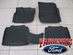 HS7Z5413300DA - : Fusion OEM Genuine Ford Tray Style Molded Black Floor Mat Set 4-piece for Ford: Fusion Image