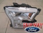 FL3Z13008L - : 15 thru 17 F-150 OEM Genuine Ford Chrome LED Head Lamp Light - RH Passenger for Ford: F-150 Image