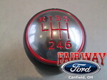 FR3Z7213C - : Mustang OEM Genuine Ford Parts GT350 Red 6-speed Gear Shift Knob NOTE for Ford: Mustang Image