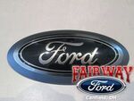 LL3Z8213A - : 18 thru 20 F-150 OEM Genuine Ford Smoke Chrome and Black Grille Badge Emblem 11" for Ford Image