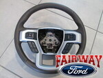 HL3Z3600HB - : 17 thru 20 F-150 OEM Genuine Ford Leather Steering Wheel King Ranch Java Color for Ford: F-150 Image