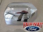 FL3Z17D743BA - : 15 thru 20 F-150 OEM Genuine Ford Chrome Mirror Cover Skull Cap LEFT DRIVER for Ford: F-150 Image
