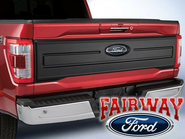 VML3Z99425A34A - Exterior: F-150 OEM Ford Air Design Matte Black Tail Gate Applique Cover for Ford: F-150 Image