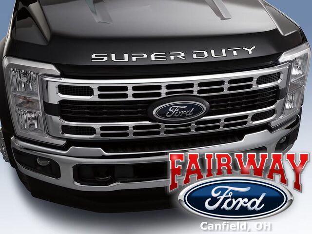 VPC3Z16606A - Exterior: Hood Badge Lettering - Stainless Steel for Ford: E-350 Super Duty, E-450 Super Duty, F-250 Super Duty, F-350 Super Duty, F-450 Super Duty, F-550 Super Duty Image