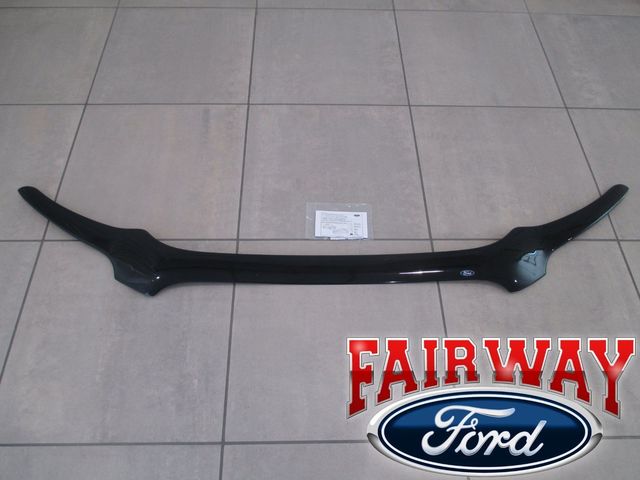 VEK4Z16C900A - Exterior: Transit OEM Ford Aeroskin Smoke Hood Protector Bug Shield - Lays Flat for Ford: Transit-150, Transit-250, Transit-350, Transit-350 HD Image