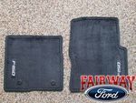 CL3Z1513086AA - : 2012 thru 2014 F150 F-150 OEM Genuine Ford Black Carpeted Floor Mat Set 2-pc w/ Logo for Ford: F-150 Image