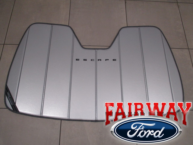 VLJ6Z78519A02A - Interior: Escape OEM Ford Sun Shade Screen with ESCAPE Logo and Storage Bag for Ford Image
