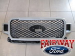 JL3Z8200SRPTM - : 18 thru 20 F-150 OEM Ford Honeycomb Paintable Primered Surround Grille for Ford: F-150 Image