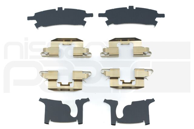 44080EA026 - : REAR BRAKE PAD HARDWARE SET (D40 R51) for Nissan: Pathfinder Image