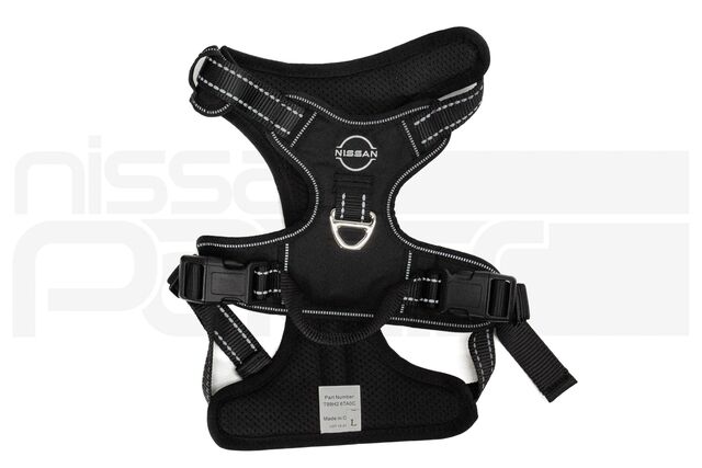 T99H26TA0A - Interior: DOG HARNESS (X-SMALL) for Nissan: Altima, ARIYA, Armada, Frontier, Kicks, Kicks Play, LEAF, Murano, Pathfinder, Rogue, Sentra, Versa Image