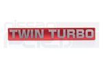 1329105U10 - : "TWIN TURBO" PLENUM EMBLEM (RB26DETT) (R32 R33 R34 AWC34) for Nismo Image