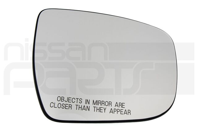 963654BA0A - : DOOR MIRROR GLASS (RH) (D41 Z52 R52 T32) for Nissan: Frontier, Murano, Pathfinder, Rogue Image