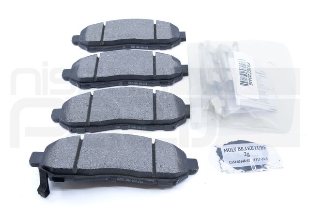 DA06MEA02PNW - : FRONT BRAKE PAD SET (VALUE ADVANTAGE) (D40 ZE0 M20 R51 N50) for Nissan: Frontier, LEAF, NV200, Pathfinder, Xterra Image