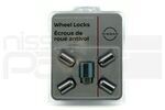 T99W2A7020 - Wheels: WHEEL LOCK SET (D41 A61) for Nissan: 350Z, Altima, Armada, Frontier, GT-R, Juke, LEAF, Pathfinder, Rogue, Sentra, TITAN, Versa, Xterra Image
