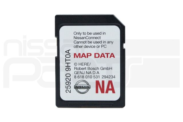 259209HT0A - : SD / MEMORY MAP CARD (L33 D40 M20 T32 A61 J11) for Nissan: Juke, NV1500, NV2500, NV3500, Qashqai, Rogue Sport, TITAN, TITAN XD, Versa, Versa Note Image