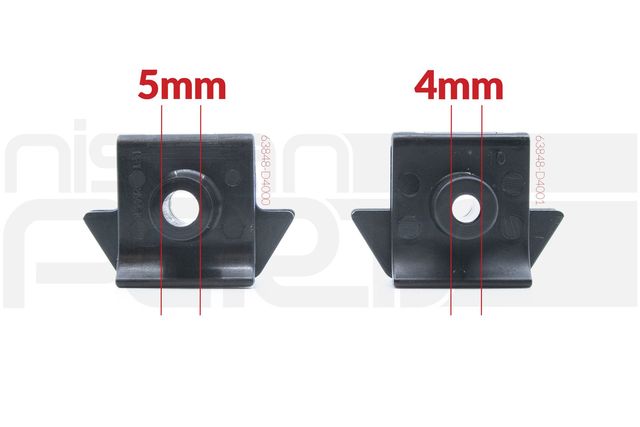 Genuine FENDER PANEL CLIP (S13 240SX) (5mm) - 63848-D4000 | NissanParts ...