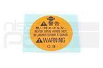 2143589960 - Cooling System: Label for Nissan: 350Z, Altima, Frontier, Maxima, Murano, NX, Pathfinder, Sentra, Stanza, Versa Image