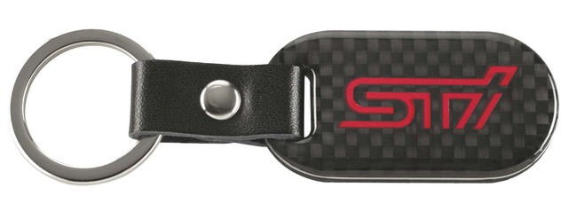 SOA342L156 - Merchandise: Key Chain - Carbon Fiber - Sti Logo for Subaru Image