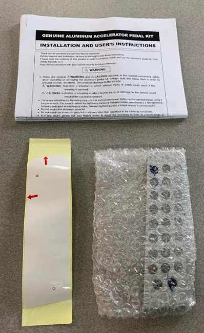 NA1JV9091 - Interior: 2016-2022 Mazda MX-5 Miata Alloy Accelerator Pedal for Mazda: MX-5 Miata Image