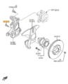 9YA161002 - : 2004-2017 Mazda - Knuckle Bolt for Mazda: MX-5 Miata, RX-8 Image
