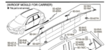BP4K509L0A - : 2007-2009 Mazda 3 - Roof Molding for Mazda: 3 Image