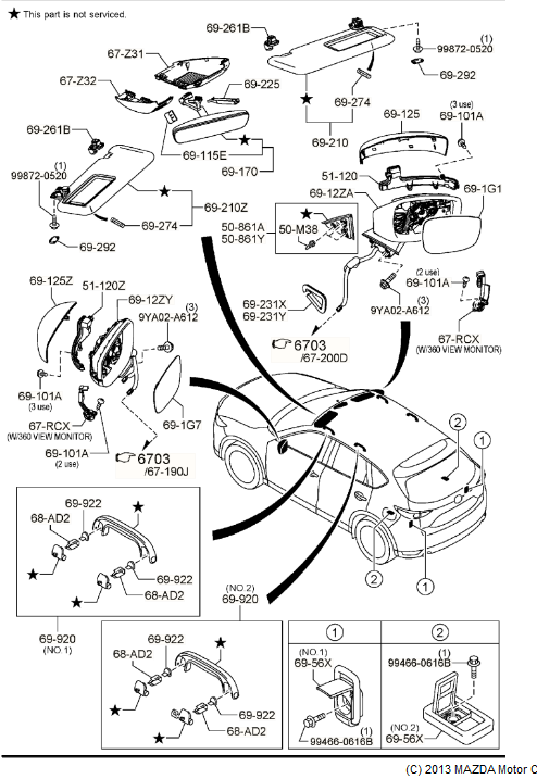 KB8M-69-121D - 2019-2024 Mazda CX-5 - Body(R) Door Mirror | Mazda