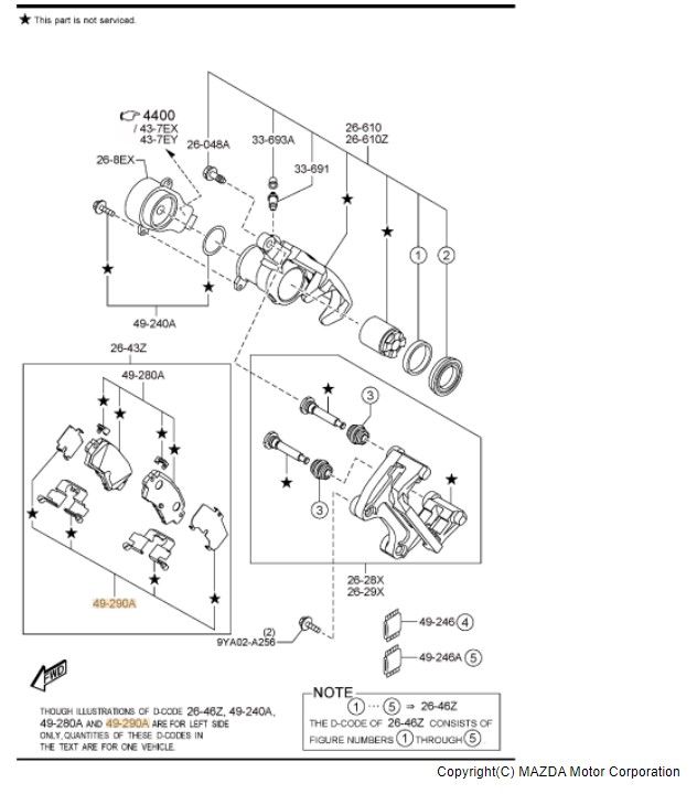 KBY6-26-49Z - 2020-2024 Mazda CX-5 - Disc Brake Anti-Rattle Clip