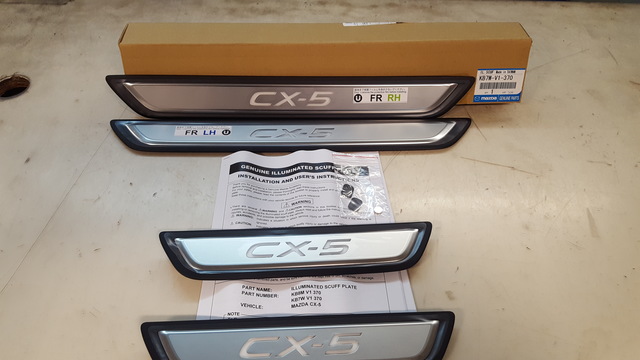 KB7WV1370 - Exterior: 2017-2020 Mazda CX-5 - Illuminated Door Sill Trim Plates With Cx-5 for Mazda: CX-5 Image