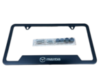 C9N2V4027A - Exterior: License Plate Frame - Mazda Logo - Black for Mazda: 2, 3, 5, 6, CX-3, CX-30, CX-5, CX-50, CX-7, CX-9, MPV, MX-5 Miata, RX-8, Tribute Image