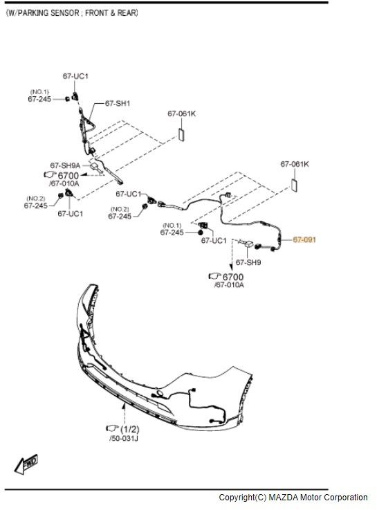 か KB9G67290 Genuine Mazda CORD,SHORT KB9G-67-290 | eBay