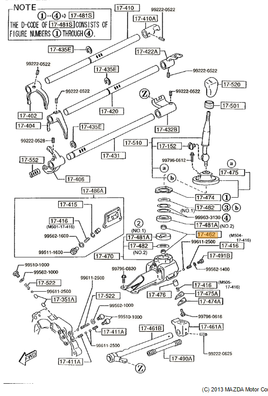 0398-17-462A - Bushing | Mazda Parts Factor