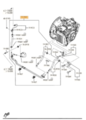 AW61199WYH - : Oil Hose Pipe for Mazda Image