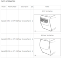 BHN16447102 - : Panel Rear Console for Mazda Image
