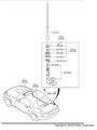 NF4766A30A - : 2006-2015 Mazda MX-5 Miata Antenna Mast without Bluetooth for Mazda: MX-5 Miata Image