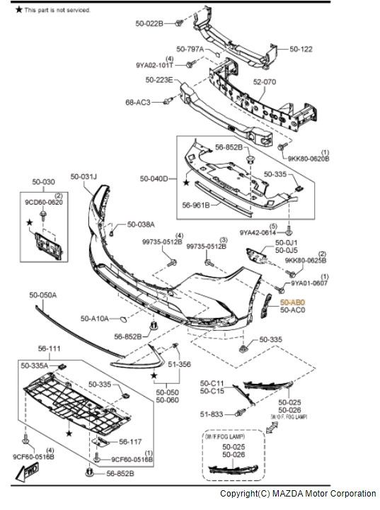 TK48-50-153B - Lower Bracket - 2016-2020 Mazda CX-9 | Mazda Parts